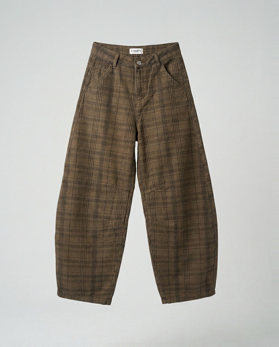 Pants- Circus Squares Brown