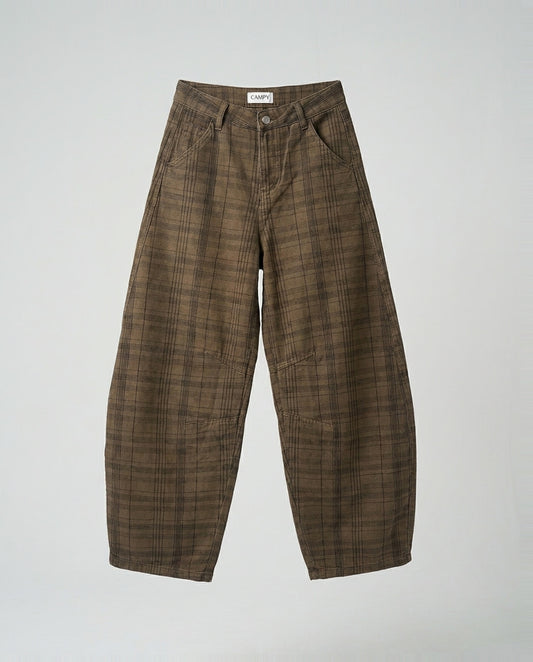 Pants- Circus Squares Brown