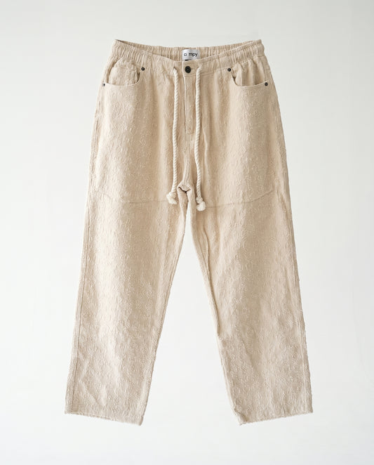 Jeans PlUSIM FLOWERS Beige