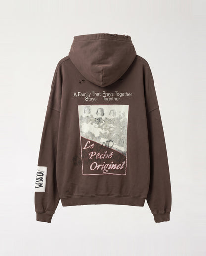SWEATSHIRT OVERSIZE- AFTRT BROWN