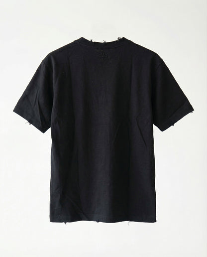 T-shirt Liam's linen rips BLACK