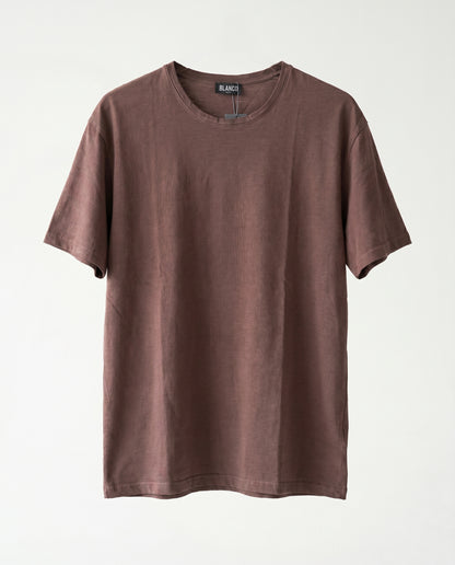 T-shirt Thin collar Brown