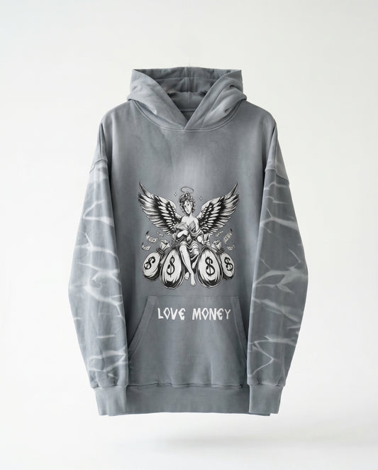 Sweatshirt OVERSIZE Wash LOVE MONEY