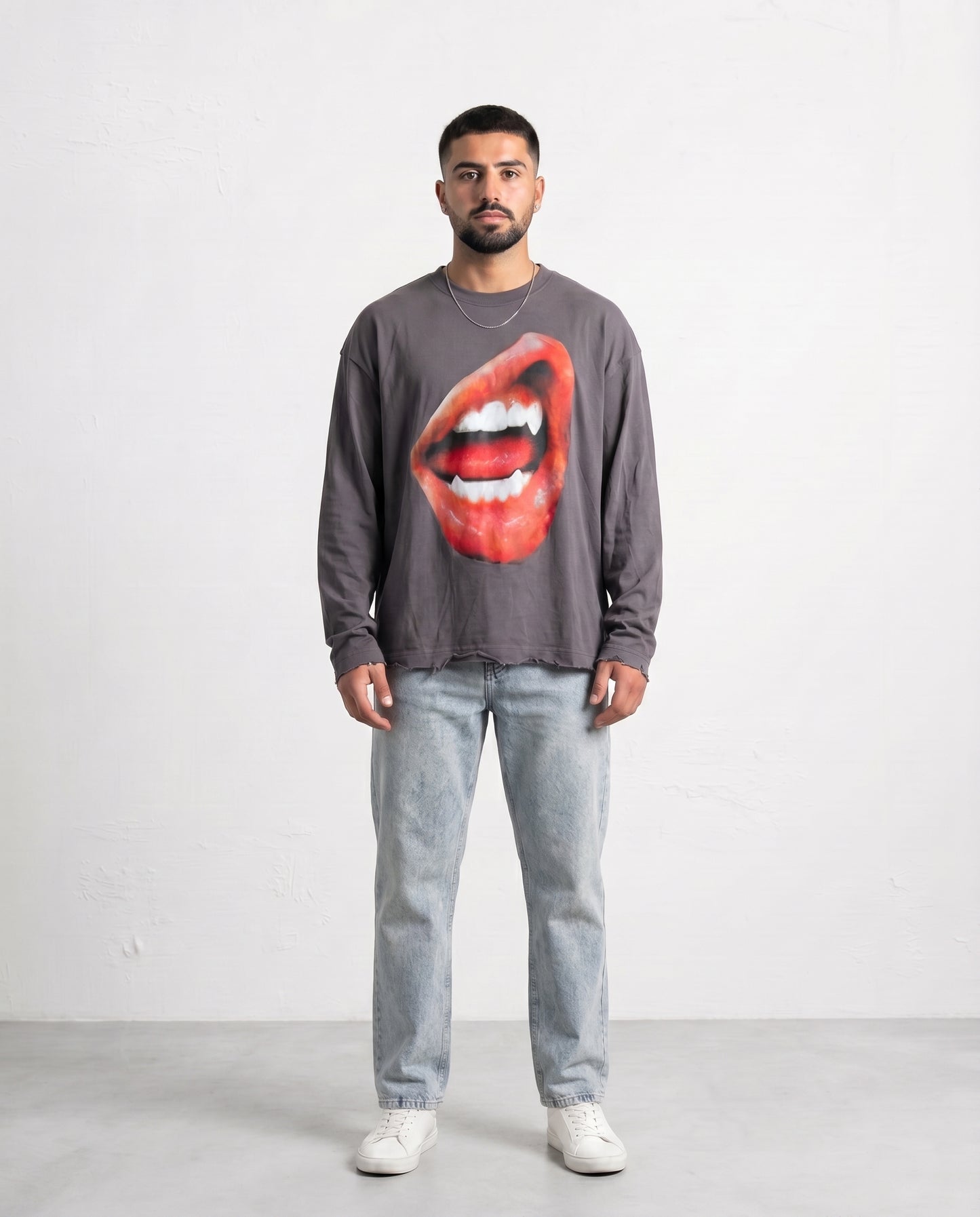 SHIRT - Lips Gray
