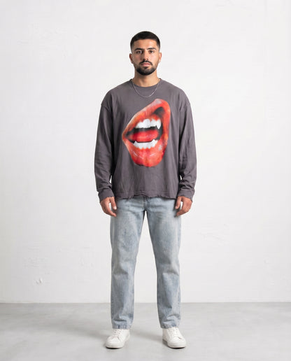 SHIRT - Lips Gray