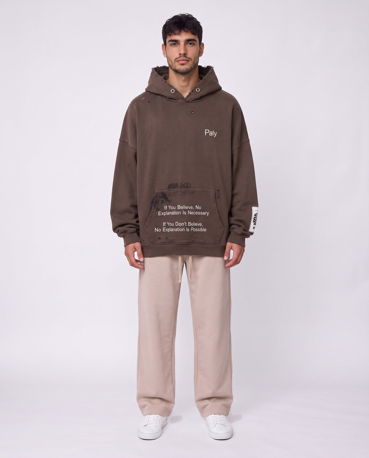 SWEATSHIRT OVERSIZE- AFTRT BROWN