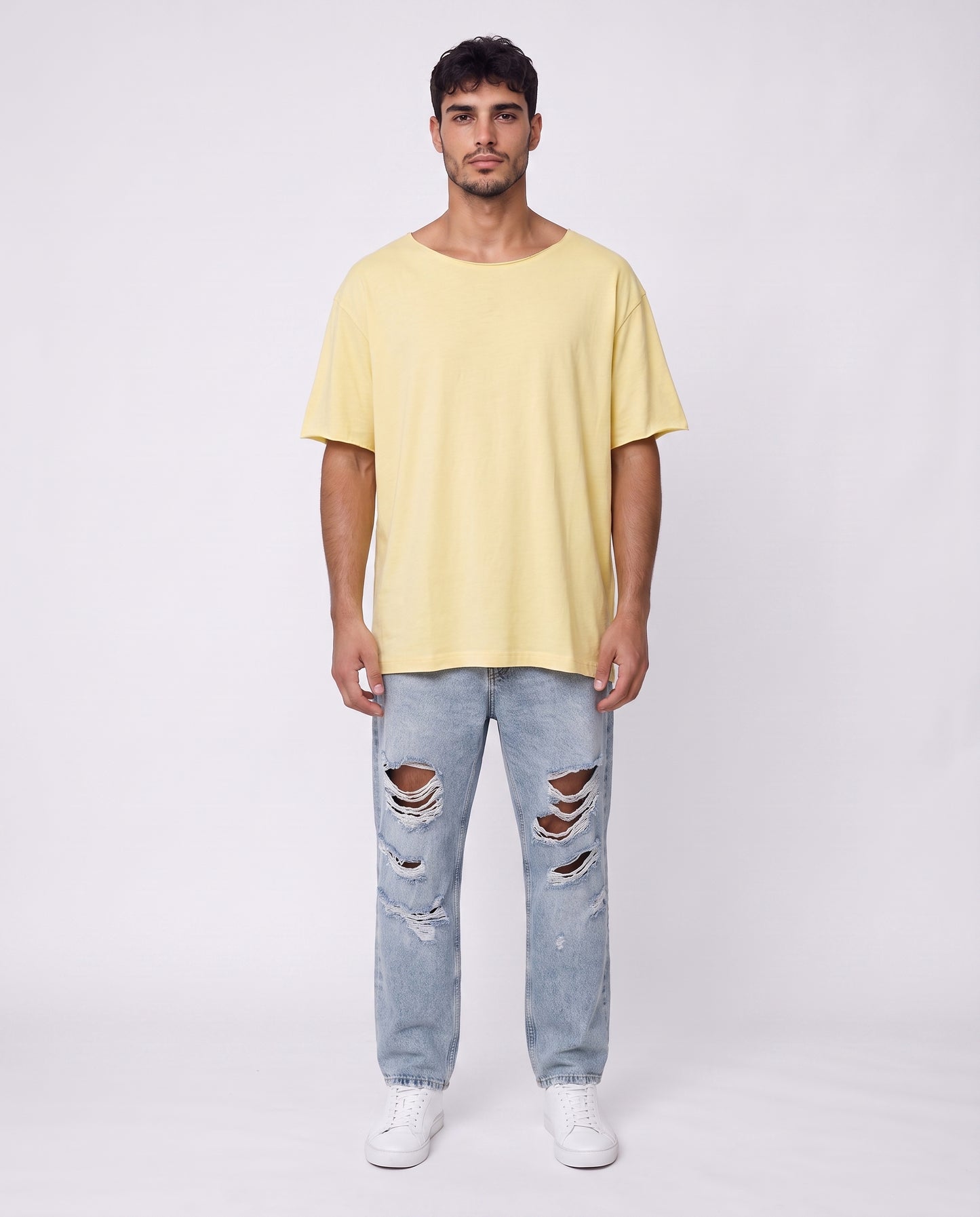 T-shirt Liam's linen Open Yellow