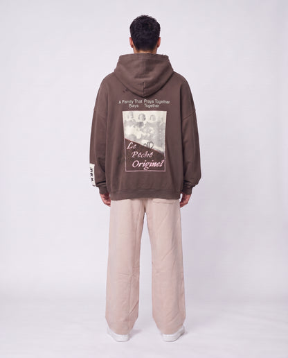 SWEATSHIRT OVERSIZE- AFTRT BROWN