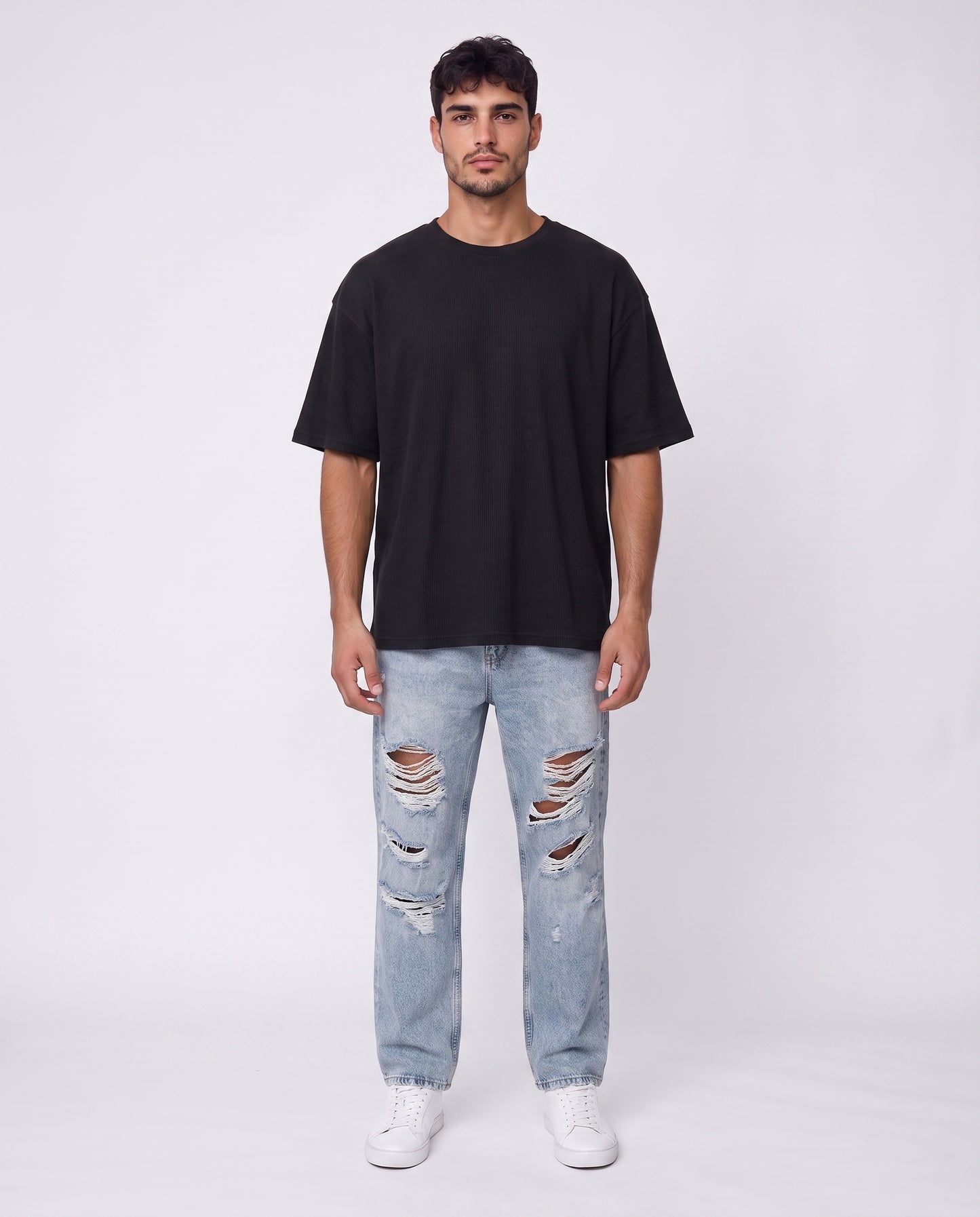 T-shirt Nicole Open Patck Back BLACK