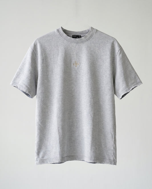 T-shirt Frayed sleeve Gray