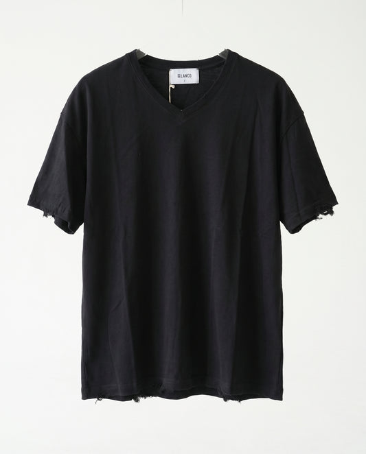 T-shirt Eilat linen V Black