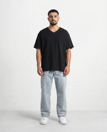 T-shirt Eilat linen V Black