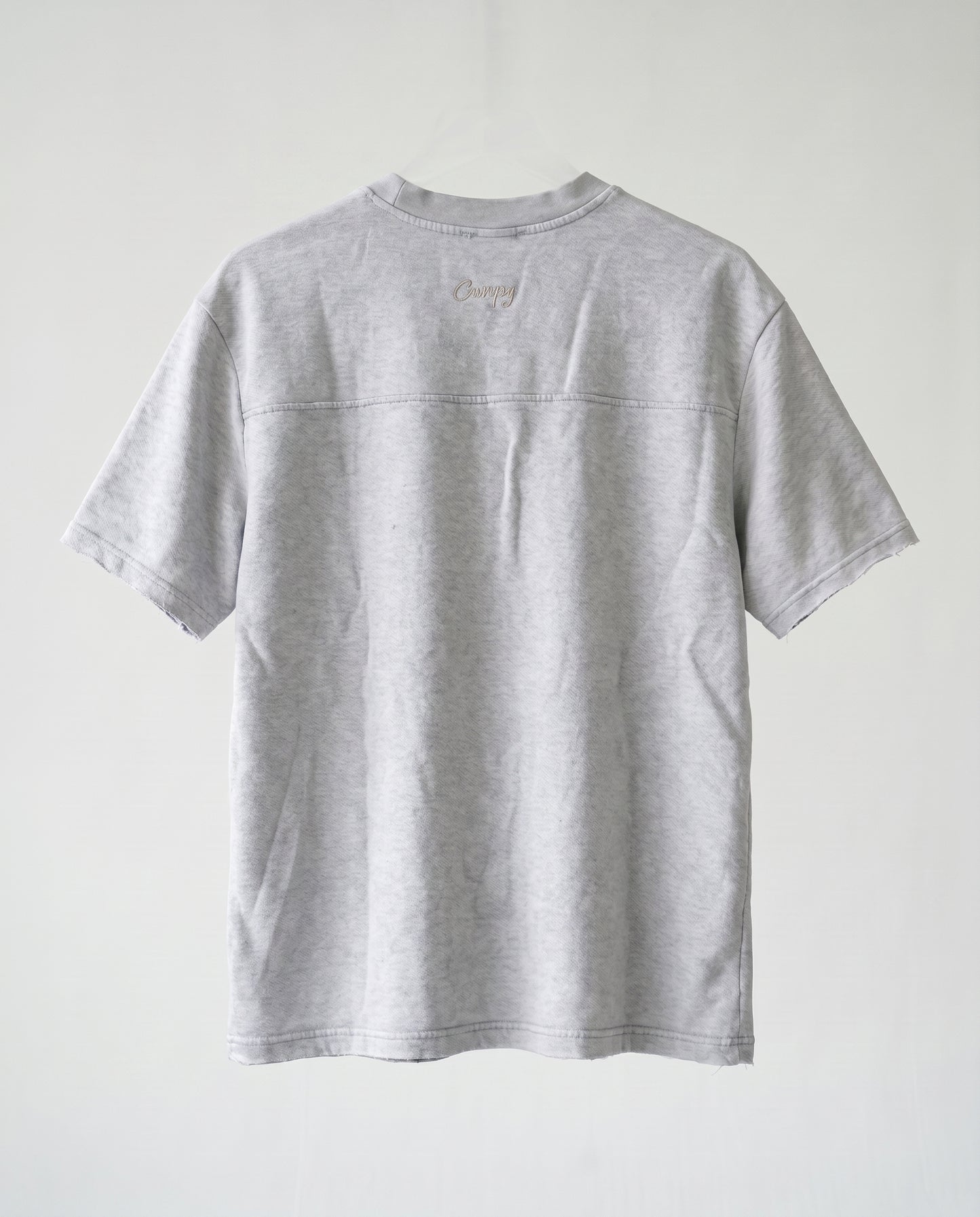 T-shirt Frayed sleeve Gray