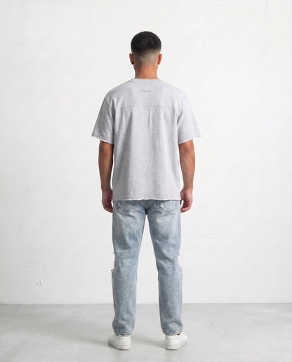 T-shirt Frayed sleeve Gray