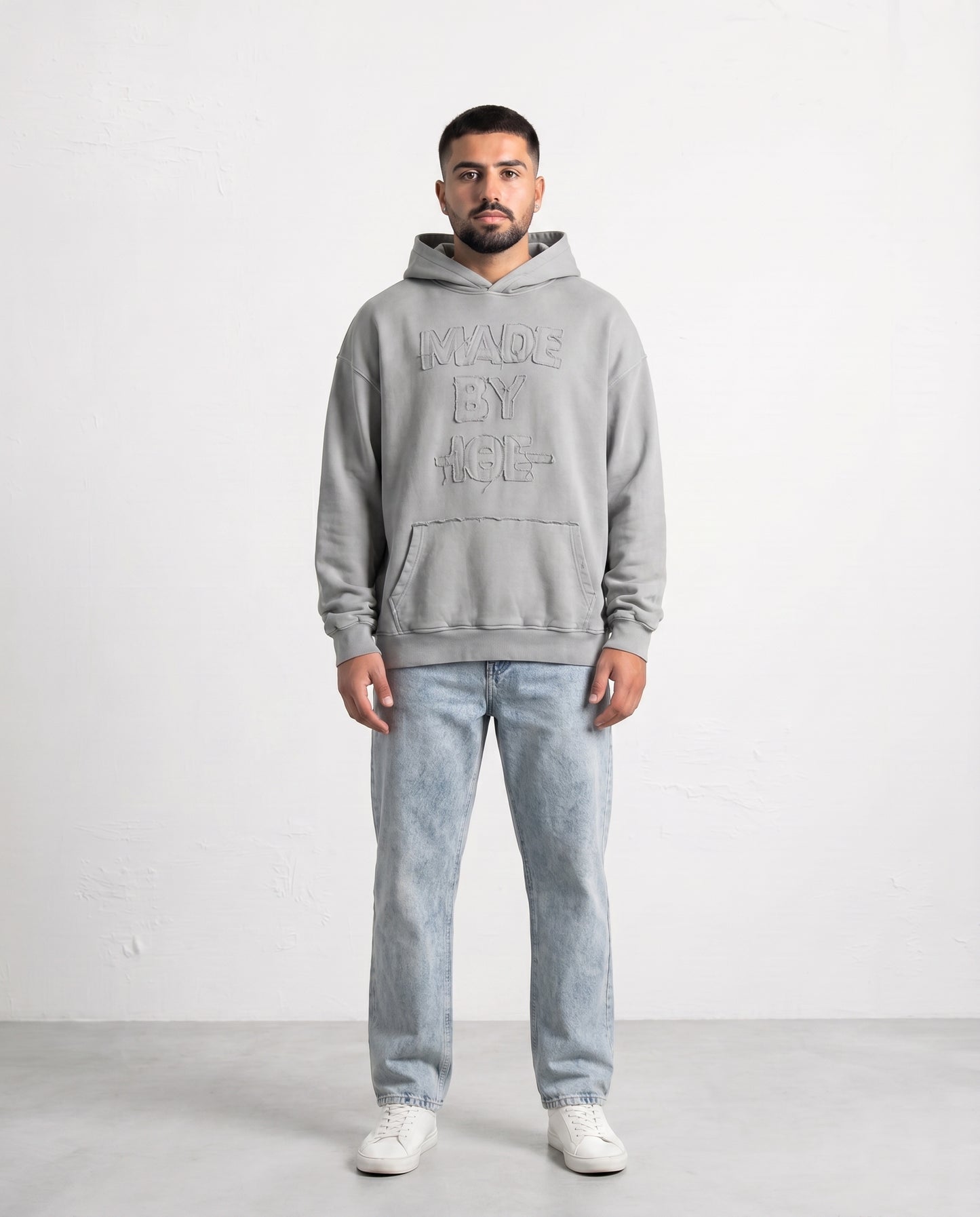 HOODIE S CAMPY Light wash