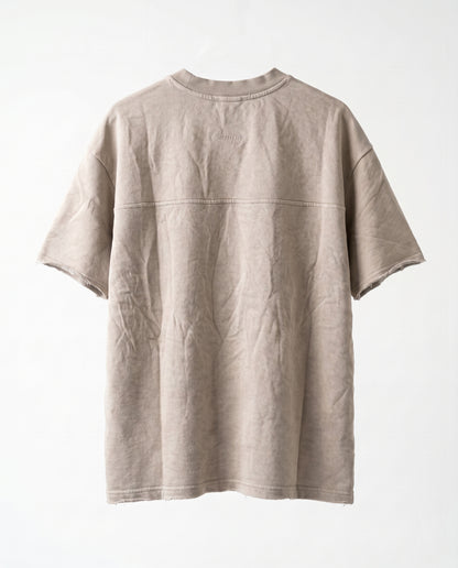 T-shirt Frayed sleeve Beige