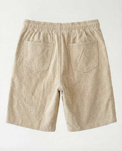 Short - Cream Thick Rope Jeans Plus Diamonds