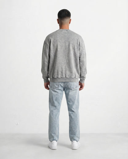 Sweatshirt - Hudis butterflies light gray