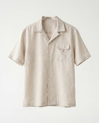 Shirt- Button pocket Beige