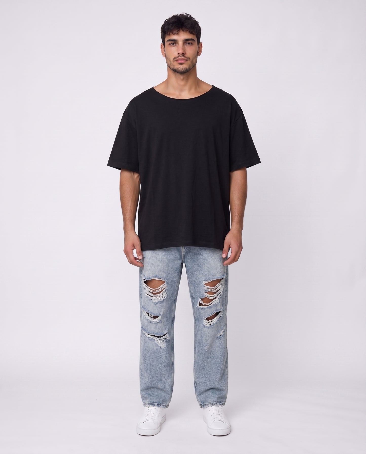 T-shirt Liam's linen Open Black