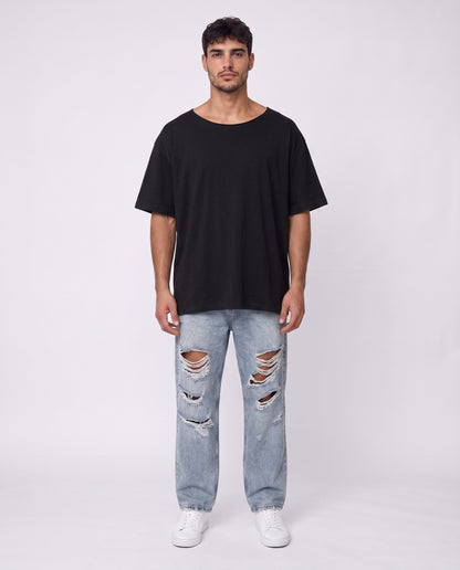 T-shirt Liam's linen Open Black
