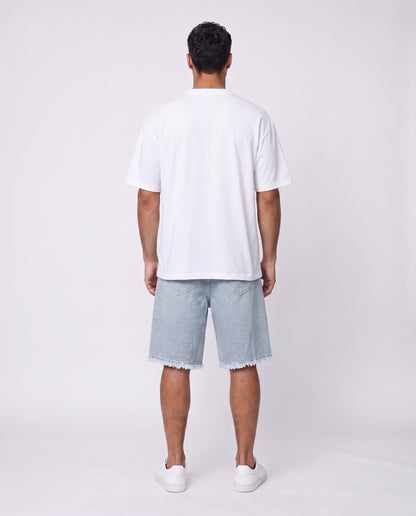 Short - Jeans Fog Light  Blue
