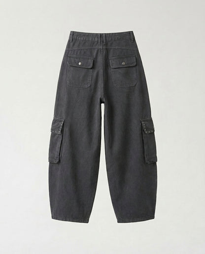 Pants- Cargo Studded Gray