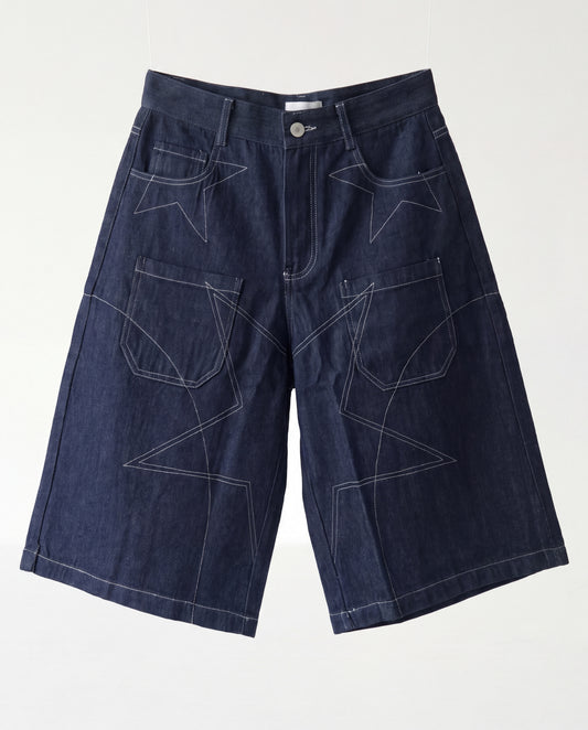 pants Bermuda Star blue