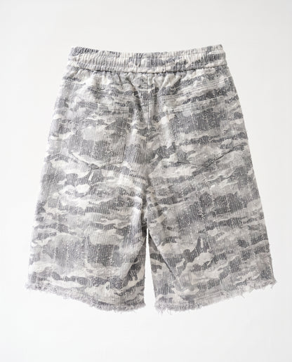 Short - Jeans Panda Army B&W