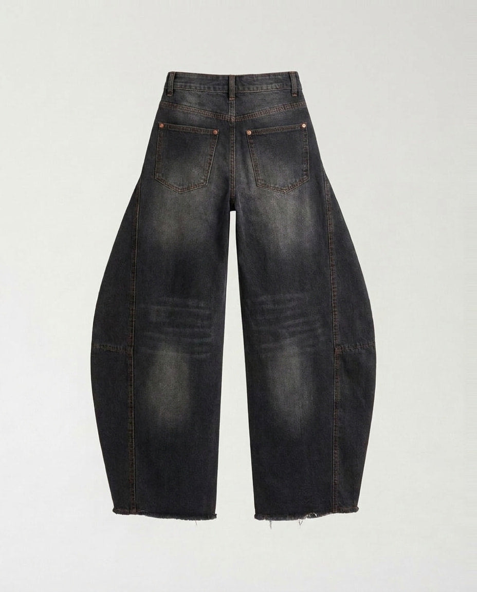 Pants- Balloon jeans black