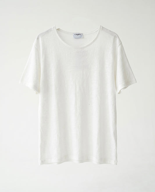 T-shirt - OR Linen Opnk white