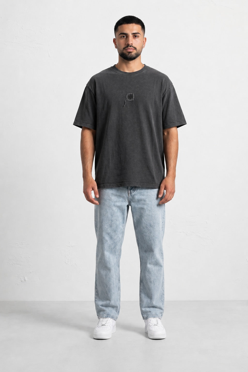 T-shirt - Marble black