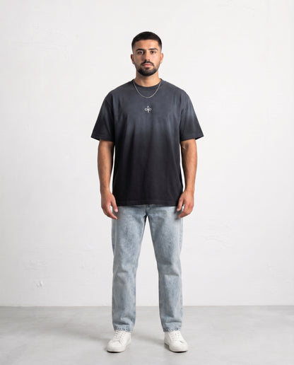 T-shirt Campy Logo - Black White SPRAY