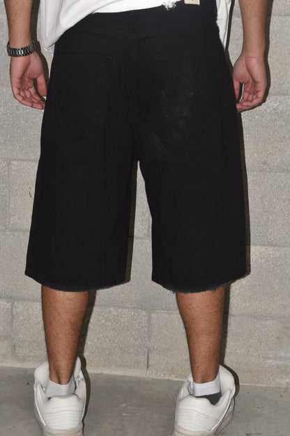 Short - Ripped Jeans BLACK