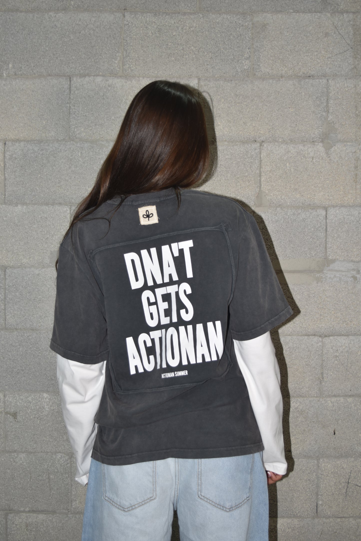 Shirt oversize 3724N dark gray