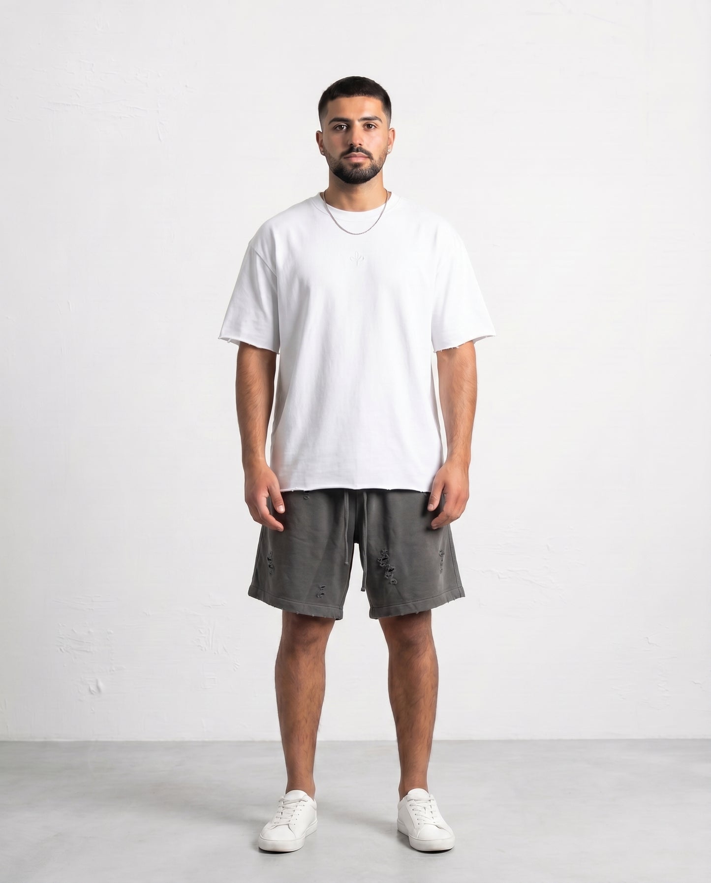 Short tears light gray