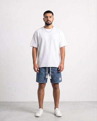 Short - Jeans Plusim Blue diamonds