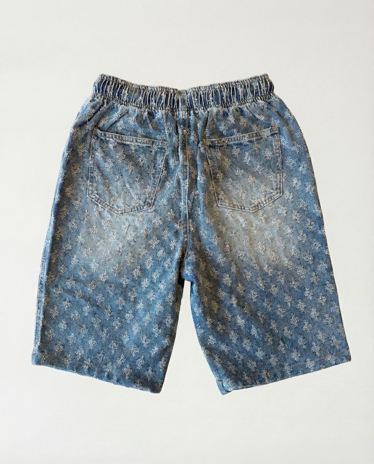 Short - Blue Thick Rope Jeans Plusim