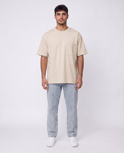 T-shirt - Pocket Beige