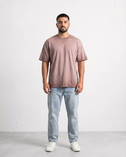 T-shirt Thin collar Light brown