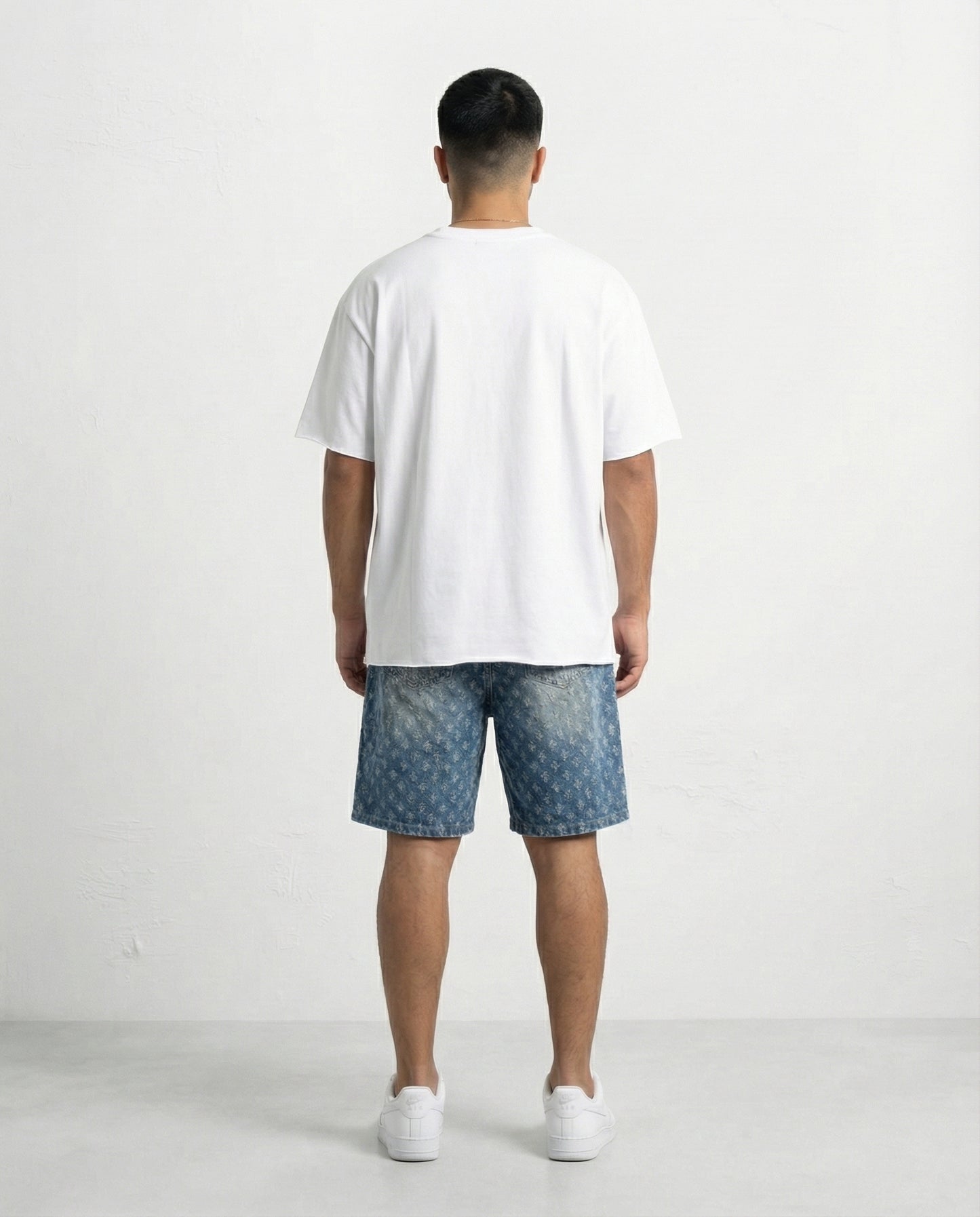 Short - Blue Thick Rope Jeans Plusim