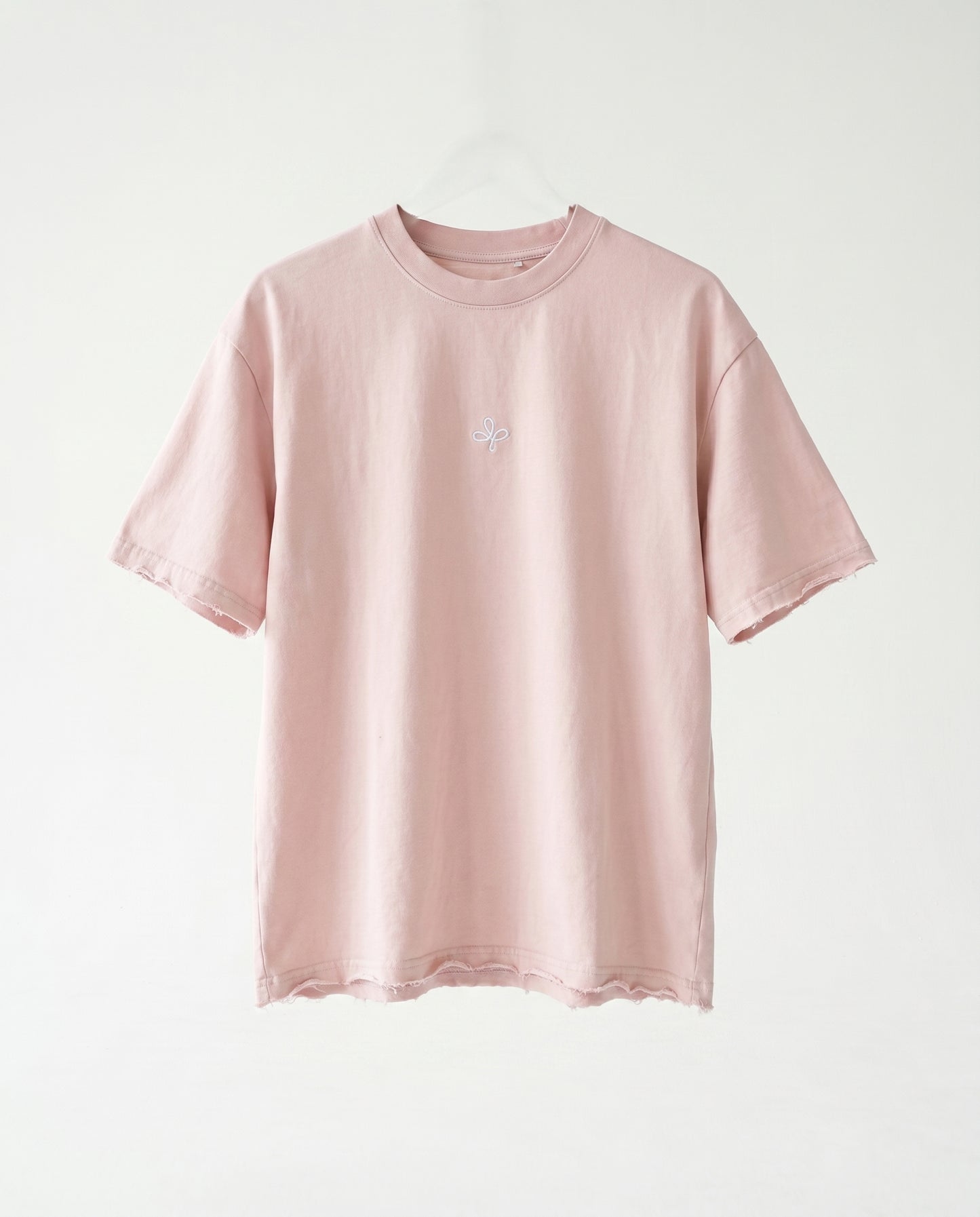 T-shirt Frayed sleeve Light Pink