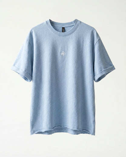 T-shirt Frayed sleeve Light Blue