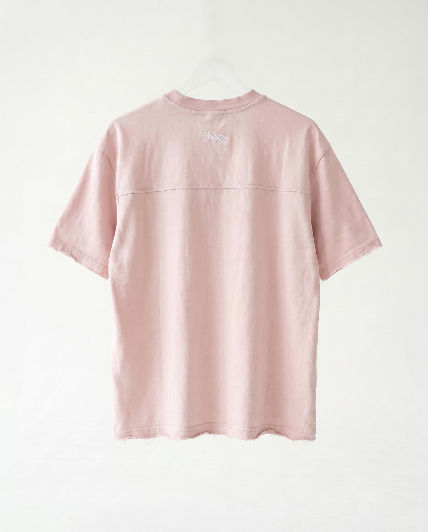 T-shirt Frayed sleeve Light Pink