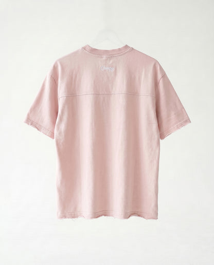 T-shirt Frayed sleeve Light Pink