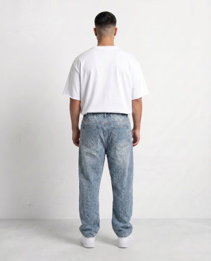 Jeans PlUSIM FLOWERS Blue