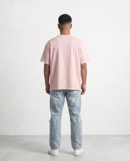 T-shirt Frayed sleeve Light Pink