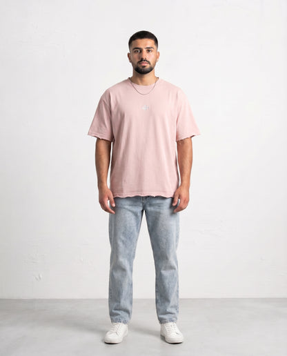 T-shirt Frayed sleeve Light Pink