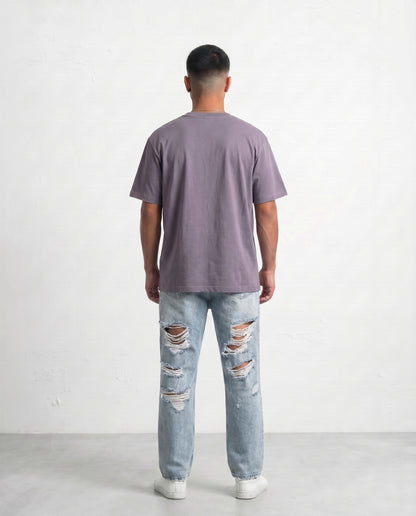 T-shirt  collar Gray
