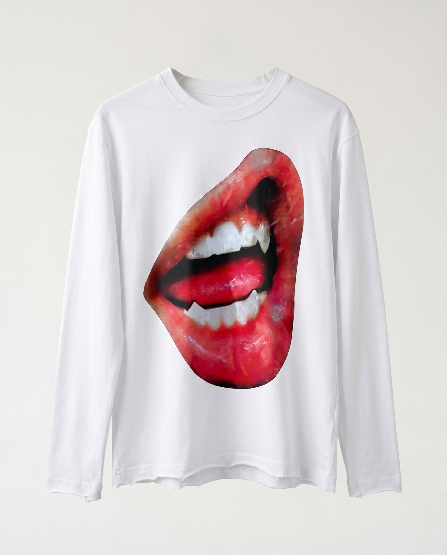 SHIRT - Lips White